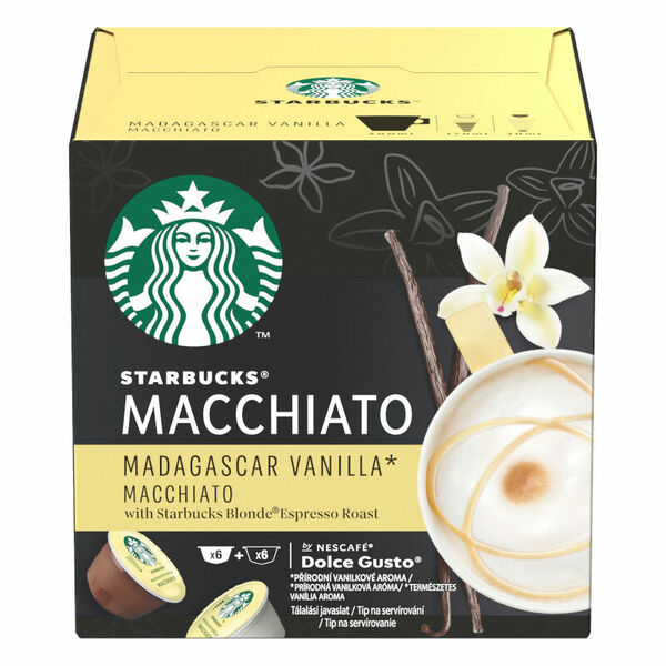 Starbucks® Madagaskar Vanilla Latte Macchiato, kávové kapsle 12ks porovnat ceny