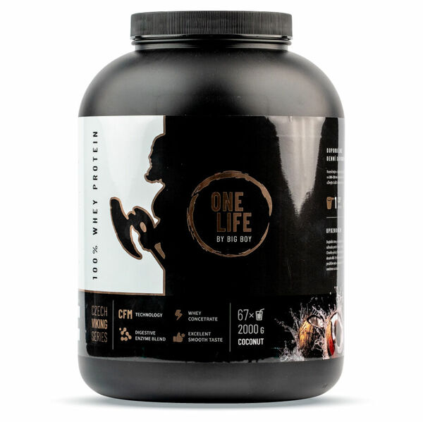 ONE LIFE 100 % Whey protein kokos 2 kg porovnat ceny