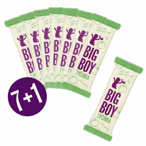 BIG BOY® Proteinová tyčinka Jablečný štrúdl 7+1 zdarma 400g porovnat ceny