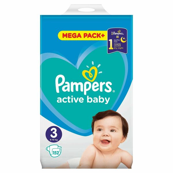 Pampers Active Baby Mega Pack S3 152 ks porovnat ceny