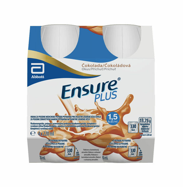 Ensure Plus příchuť čokoláda 4x220 ml porovnat ceny
