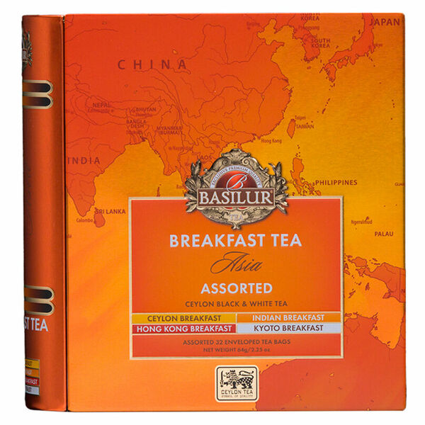 BASILUR Asian breakfast tea book assorted černý čaj 32 sáčků porovnat ceny