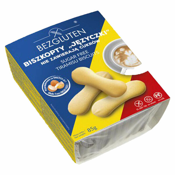 BEZGLUTEN Piškoty jazýčky bez cukru lepku 85 g porovnat ceny