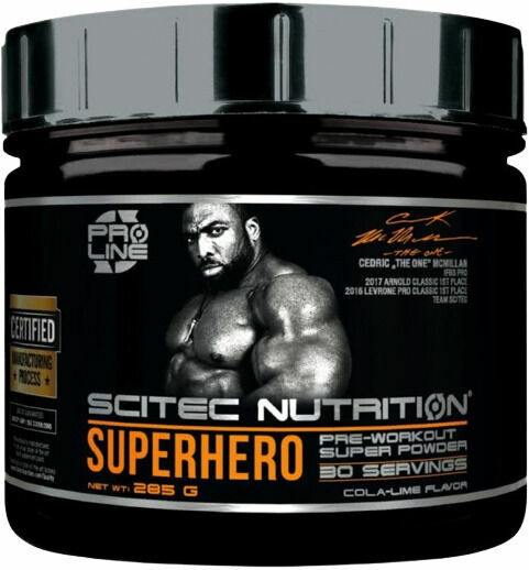 SciTec Nutrition Superhero Pre-Workout cola lime 285 g porovnat ceny