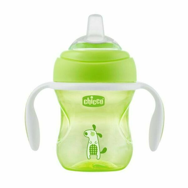 Chicco První tréninkový pohárek s měkkým náustkem oranžový/zelený 200 ml porovnat ceny