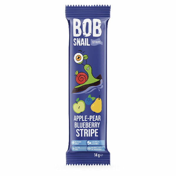 ŠNEK BOB Ovocný plátek jablko-hruška-borůvka 14 g porovnat ceny