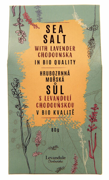 Levandule Chodouňská  Hrubozrnná mořská sůl s Levandulí Chodouňskou v BIO kvalitě 80g porovnat ceny
