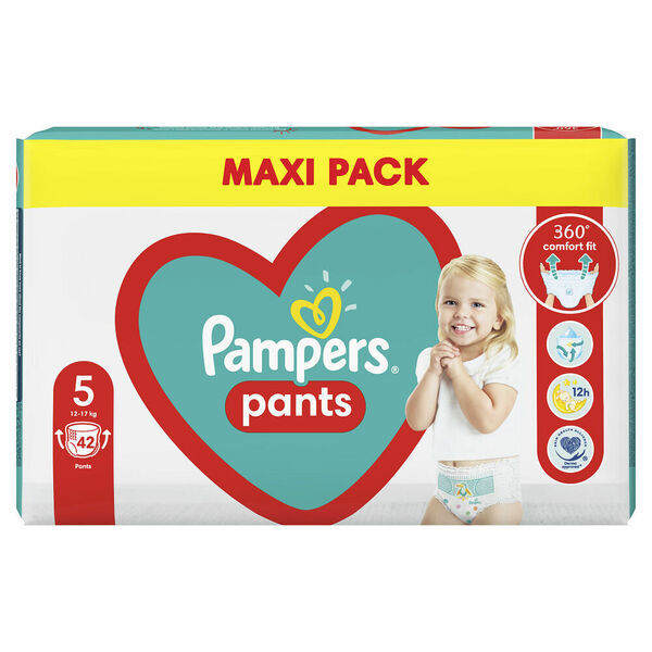 PAMPERS Pants vel.5 VPP 12-17kg Kalhotkové plenky 42 ks porovnat ceny