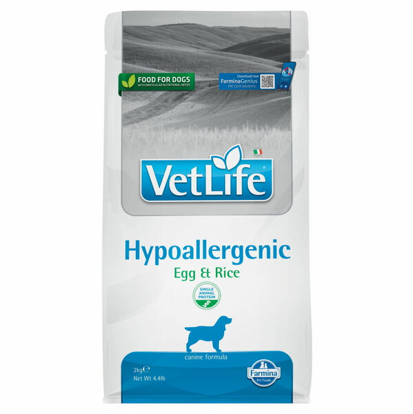 VET LIFE Natural Hypo Egg & Rice granule pro psy, Hmotnost balení: 12 kg porovnat ceny