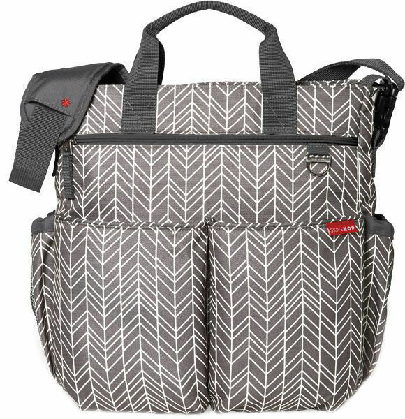 SKIP HOP Taška Duo Signature vzor Grey Feather porovnat ceny