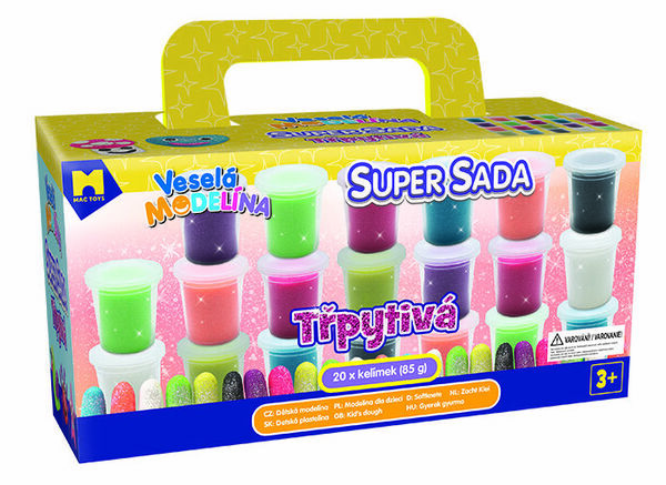 Mac Toys Veselá modelína třpytivá 20 x 85 g porovnat ceny