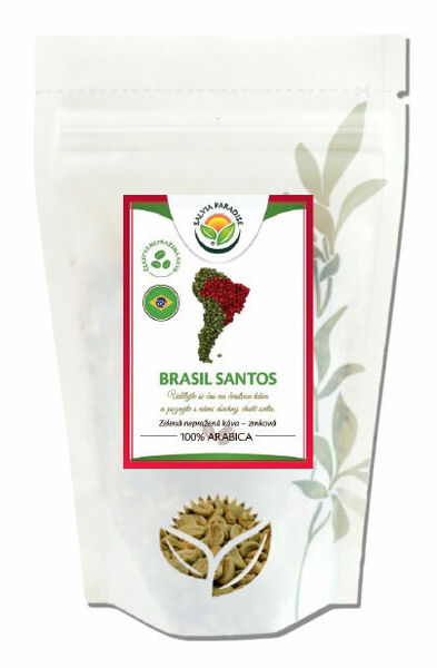 Salvia Paradise Káva - Brasil Santos zelená nepražená 250g porovnat ceny