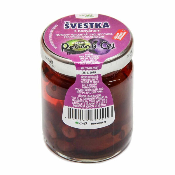 Nature Notea Čaj pečený Švestka s badyánem 60 ml porovnat ceny