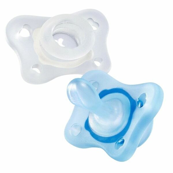 CHICCO Šidítko celosilikonové Mini Soft chlapec 0-2m 2ks porovnat ceny