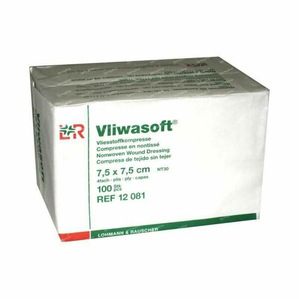 Lohmann&Rauscher  Komprese Vliwasoft nest.7.5x7.5cm/4v 100ks porovnat ceny