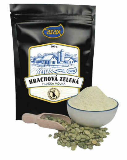 Arax Mouka hrachová zelená hladká nat. 300g porovnat ceny