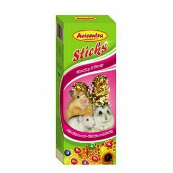 AVICENTRA tyčinky malý hlodavec - vitamin + med 2 kusy porovnat ceny