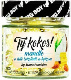 BIG BOY® Ty kokos! Mandle v bílé čokoládě s kokosem by@MamaDomisha 120g porovnat ceny