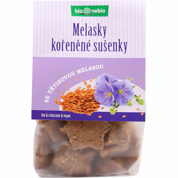 BIO NEBIO Melasky celozrnné sušenky BIO 130 g porovnat ceny
