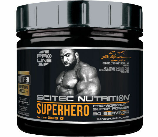 SciTec Nutrition Superhero Pre-Workout mango lime 285 g porovnat ceny