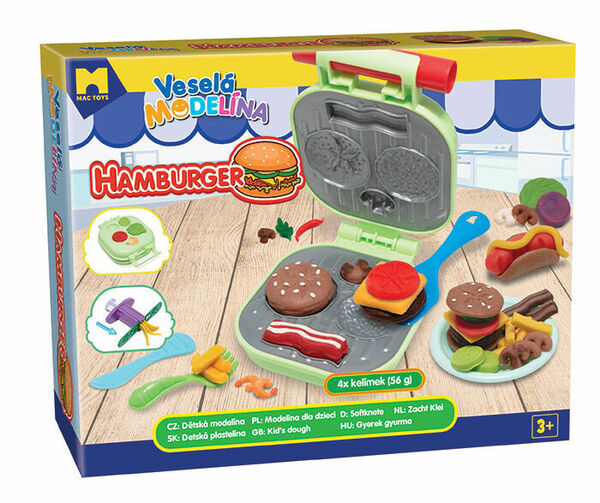 Mac Toys Veselá modelína burger 4 x 56 g porovnat ceny