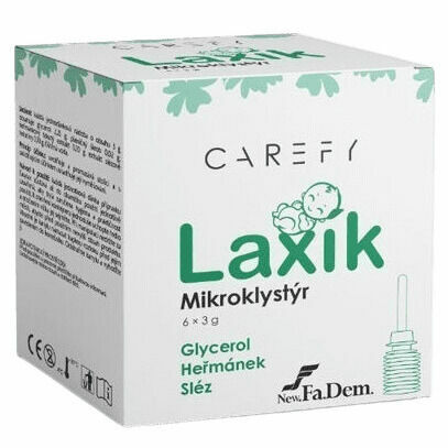 CAREFY Laxík mikroklystýr pro děti 6x3g porovnat ceny