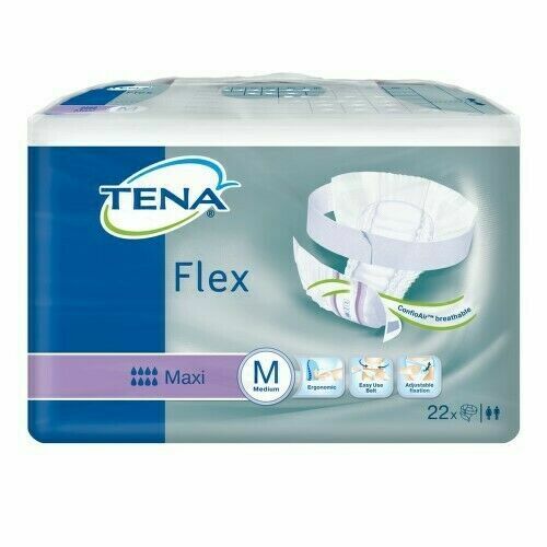 TENA Flex Maxi Medium - Inkontinenční kalhotky s páskem na suchý zip (22ks) porovnat ceny