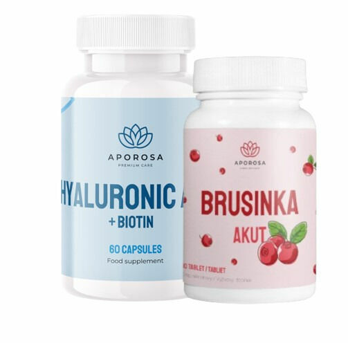 APOROSA Kyselina hyaluronová + biotin 60 ks + Brusinky strong 30 tablet porovnat ceny