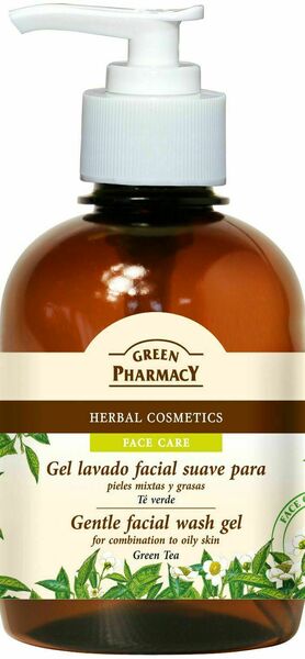 Green Pharmacy Jemný obličejový mycí gel Zelený čaj pro kombinovanou a mastnou pleť 270ml porovnat ceny