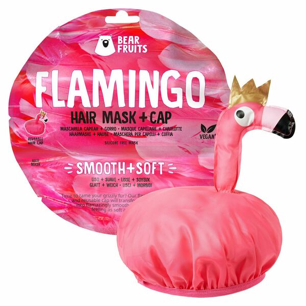 Bear Fruits Flamingo Smooth Soft Vlasová Maska + Čepice Na Vlasy Plameňák 20 ml porovnat ceny
