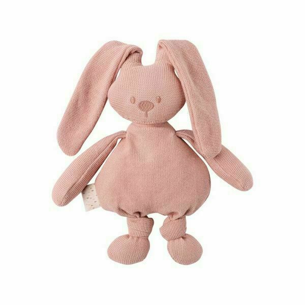 Nattou Hračka pletená bavlněná zajíček Lapidou cuddly pink 36cm porovnat ceny