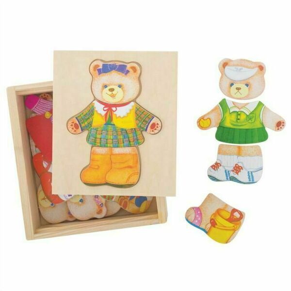 Bigjigs Toys Oblékací puzzle Paní medvědice porovnat ceny