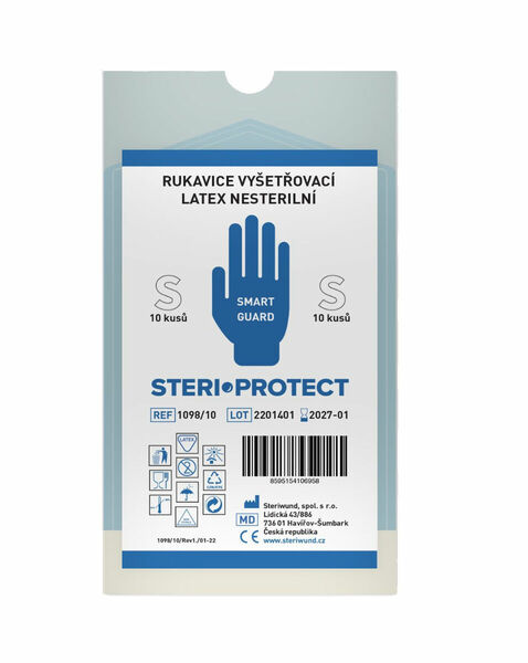 Steriwund Rukavice vyšetřovací latex nesterilní vel. S 10 ks porovnat ceny