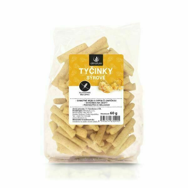 Allnature Tyčinky sýrové 60g porovnat ceny