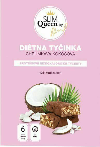 II. jakost SLIM Queen Dietní tyčinka, kokosová 6 x 35 g porovnat ceny
