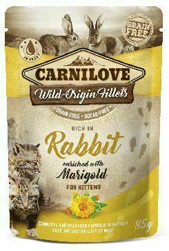 Carnilove Cat Pouch Kitten Rabbit & Marigold 85g porovnat ceny