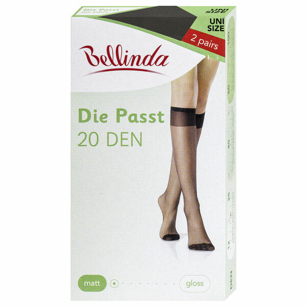 BELLINDA Dámské punčochové podkolenky UNI černé 2 kusy porovnat ceny