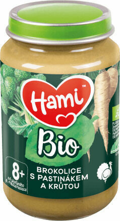 Hami BIO masozeleninový příkrm Brokolice s pastinákem a krůtou 190g, 8+ porovnat ceny