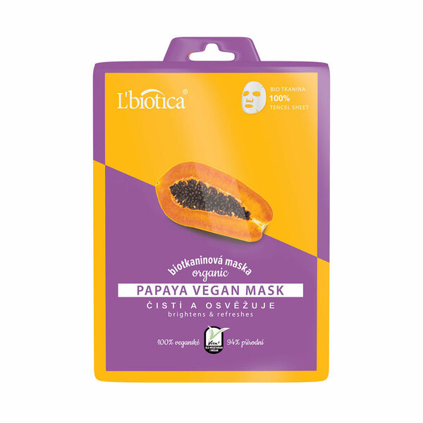 L'biotica Papaya vegan maska 1ks porovnat ceny