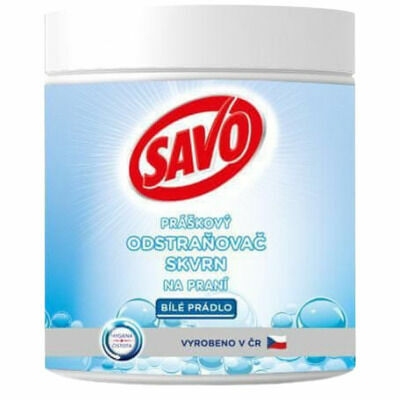 Savo Práškový odstraňovač skvrn na bílé prádlo 450 g porovnat ceny