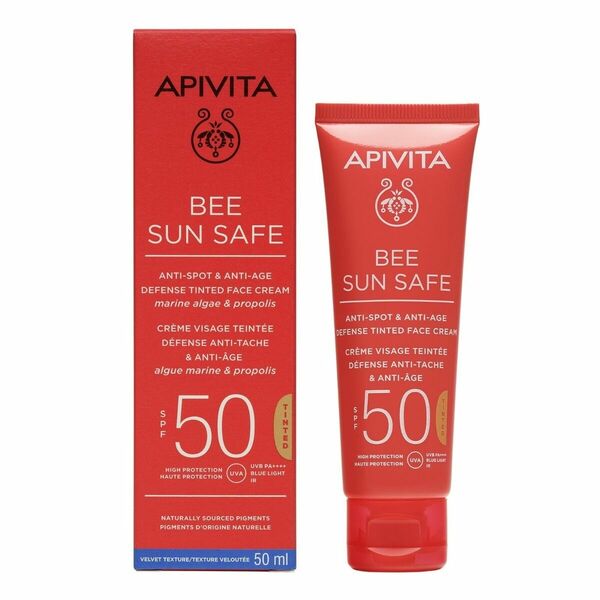 APIVITA Bee Sun Safe Anti-Spot Anti-Age SPF50 tónovaný krém 50 ml porovnat ceny
