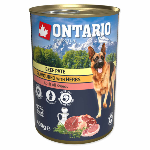 ONTARIO Konzerva hovězí paté s bylinkami 400 g porovnat ceny