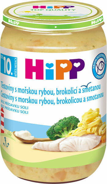 HIPP JUNIOR MENU tagliatte s mořskou rybou, brokolicí a smetanou 220g porovnat ceny