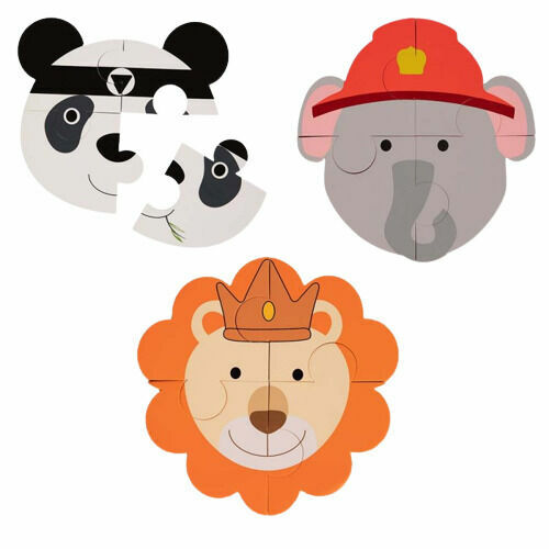 Bo Jungle Pěnové puzzle B-Animal Panda/Elephant/Lion 3 ks porovnat ceny
