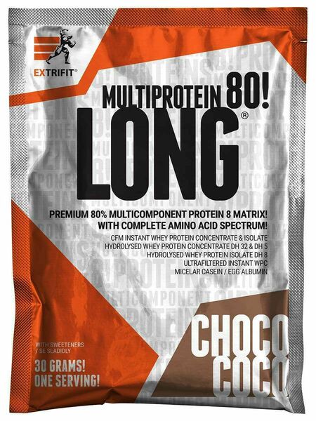 Extrifit Long 80 Multiprotein 30g čokoláda kokos porovnat ceny