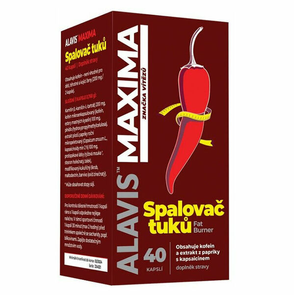 ALAVIS Maxima spalovač tuků 40 kapslí porovnat ceny