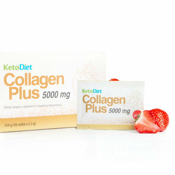 KETODIET Collagen Plus 5000 mg jahoda 30 sáčků porovnat ceny
