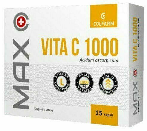 Colfarm MAX Vita C 1000mg 15 kapslí porovnat ceny
