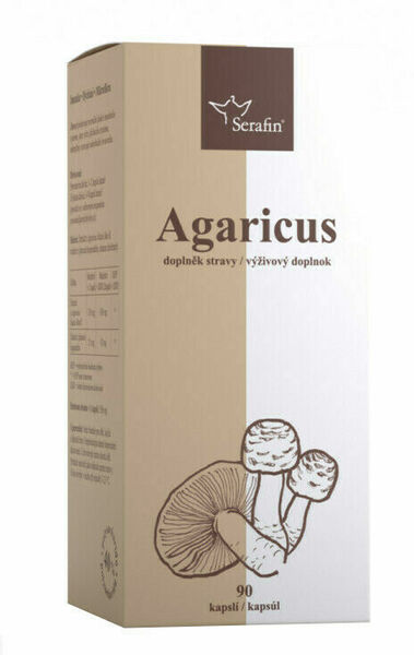 Serafin Agaricus s jitrocelem - 40% polysacharidů 90kapslí porovnat ceny