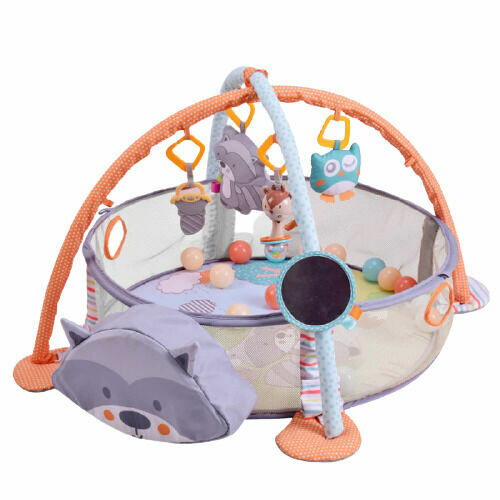 Bebe Stars Hrací deka s míčky 3v1 Raccoon porovnat ceny
